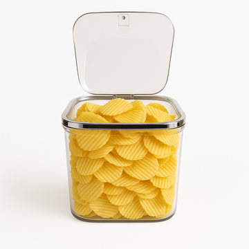 1pc Acrylic Push Box with Lid – Clear Storage Container (Small & Large)