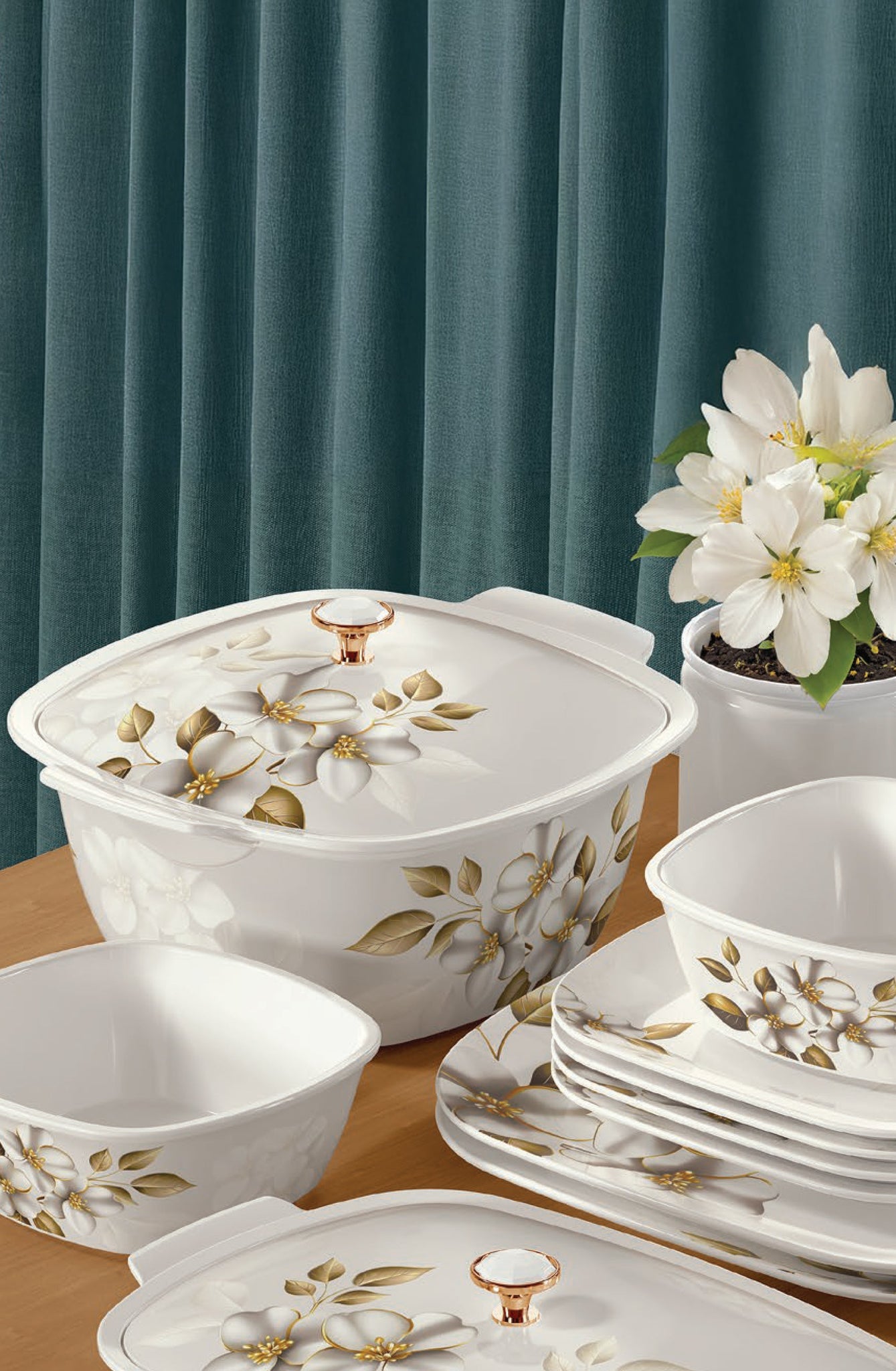 Lush Neue Double Glazed  Set-80 Pcs